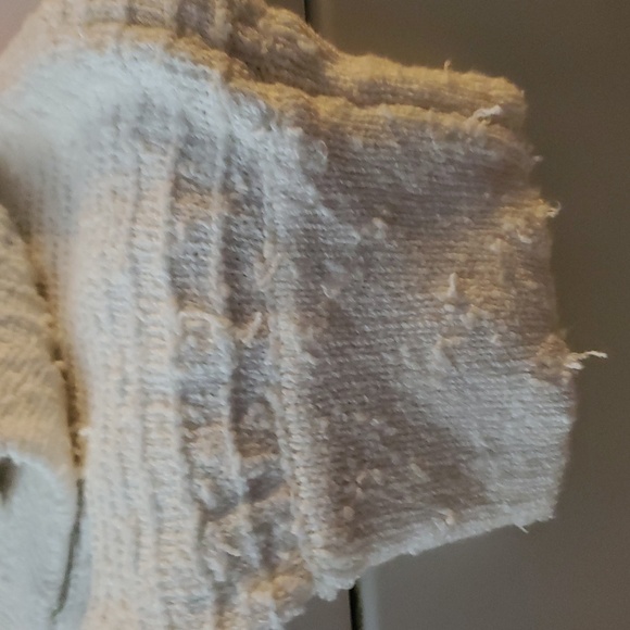 Free People Beach Carter Sweater Shorts Set Size Large Cotton Blend BoHo Beachy - Picture 13 of 16